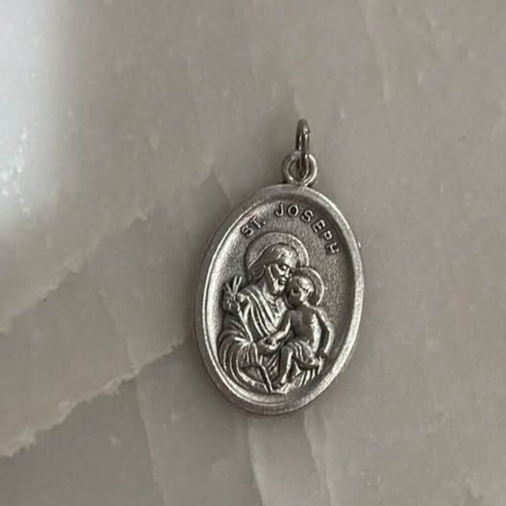 Vintage St. Joseph Religious Medal Pendant